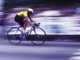 Man Riding a Bicycle Impressão fotográfica