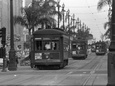 Canal Street Trolleys Lámina fotográfica