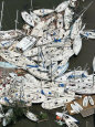 Boats Damaged by Hurricane Katrina Photographie