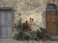 Tuscan Doorway in Castellina in Chianti, Italy Photographie par Walter Bibikow