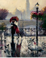 Romantic Embrace Lámina por Brent Heighton
