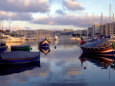 Harbor Port Scene with Boats, Valletta, Malta