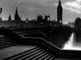 Houses of Parliament Seen Across Westminster Bridge at Dawn, Regarding Poet William Wordsworth Photographie par Nat Farbman