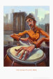Der Conga-Spieler Kunstdruck von Justin Bua