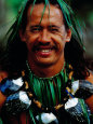 Portrait of Traditonal Dancer, Cook Islands Photographic Print by Jean-Bernard Carillet