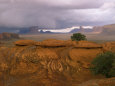 Mystery Valley with Approaching Storm, Arizona, USA Photographic Print by Joanne Wells