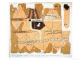 The Turin Papyrus, Reproduction of Ancient Egyptian Map of Gold Mines, c.1300 BC