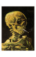Calavera con cigarrillo encendido Lámina por Vincent van Gogh