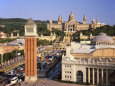 Plaza Espana and National Palace, Barcelona, Catalunya, Spain