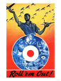 Canada - Roll 'em Out Royal Canadian Air Force WWII Propaganda Poster