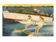 Water Skiers, Daytona Beach, Florida Giclee Print