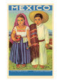 Mexico: Two Peasant Children Lámina giclée