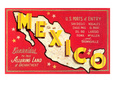 Map of Mexico Giclée-Druck
