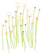 Orange Dandelion Art Print by Avalisa