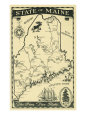 Maps of Maine Posters