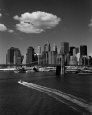 White Cloud over Brooklyn Bridge Art Print by Henri Silberman