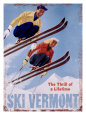 Ski Vermont, The Thrill of a Lifetime reproduction procédé giclée