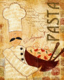 Pizza and Pasta II Art Print by Veronique