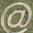 Typography: At Sign Lámina por Debbie DeWitt