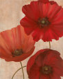 Poppy Trio II Art Print by Vivian Flasch