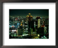 Aerial View of Downtown Skyline, Osaka, Japan