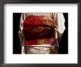 Close-up of Obi, Silk Sash Worn with Kimono, Kyoto, Japan