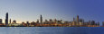 Shedd Acquarium and Chicago Skyline at Dusk, Chicago, Illinois, USA Impressão fotográfica por Michele Falzone