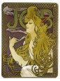 Job Giclée-tryk af Alphonse Mucha