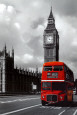 London - Red Bus Póster