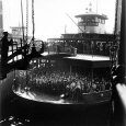 Commuters Crowded Aboard Staten Island Ferry Photographic Print by Andreas Feininger