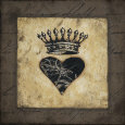 Heart Crown Lámina por Stephanie Marrott