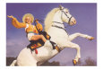 Bare-Legged Horsewoman Premium Poster