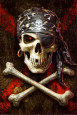Pirate Skull Poster by Anne Stokes