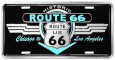 Route 66 Deco Auto Tag Plaque en métal