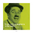 Charlie Chaplin: Laughter Art Print
