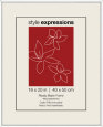 Glossy white 50 x 40 cm Polystyrene Frame
