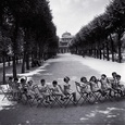 Les enfants dans les jardins du Palais-Royal, 1950 Reproduction d'art par Robert Doisneau