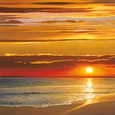 Sunset on the Sea Lámina por Dan Werner