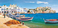 Porticciolo Mediterraneo Reproduction d'art par Adriano Galasso