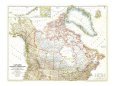 Canada, Alaska And Greenland Map 1947