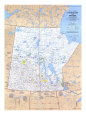 Saskatchewan And Manitoba Canada Map 1979