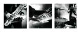 Percusionistas (fotografía en blanco y negro) Pósteres