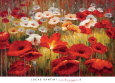 Flores rojas (arte decorativo) Posters