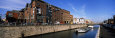 Barge in a Canal, Brussels-Charleroi Canal, Brussels, Belgium