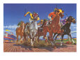 Horse Race Seen from Below Giclee Print