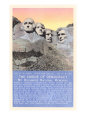 Mt. Rushmmore, South Dakota Lámina giclée