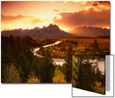 Teton Range at Sunset, Grand Teton National Park, Wyoming, USA