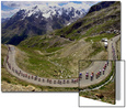 The Pack Climbs the Galibier Pass During the 15th Stage of the Tour De France