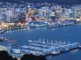 Oriental Bay and Wellington Harbour, Wellington, North Island, New Zealand, Pacific