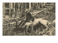 Man with Dead Elk Lámina giclée